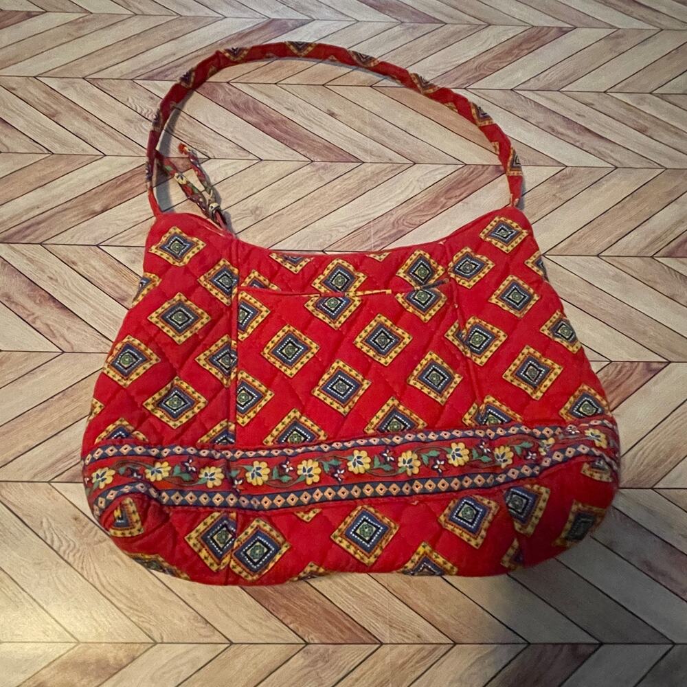 Very Bradley Red Handbag Purse tote (Pre-owned)